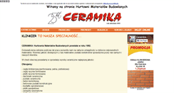 Desktop Screenshot of ceramikabial.pl